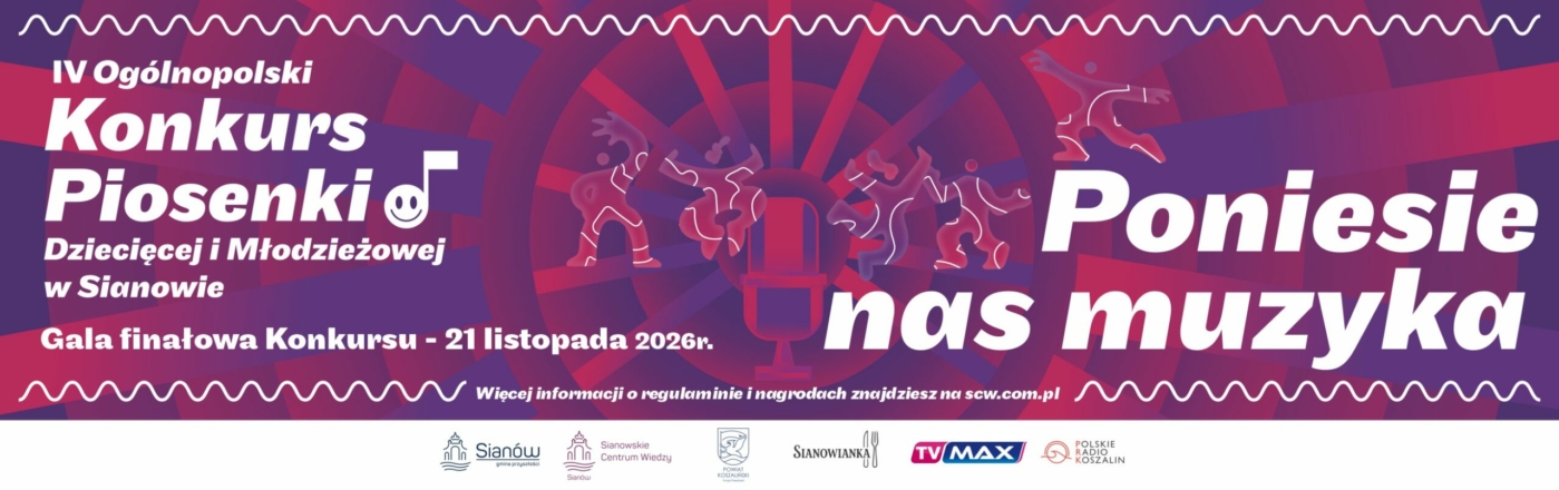 Baner WWW IV Konkurs Piosenki Dziecięcej i Młodzieżowej w Sianowie
